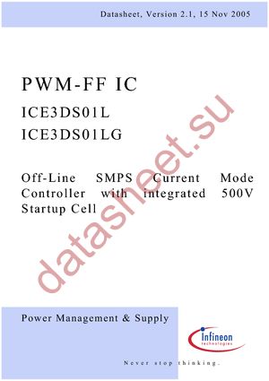 ICE3DS01LG datasheet  